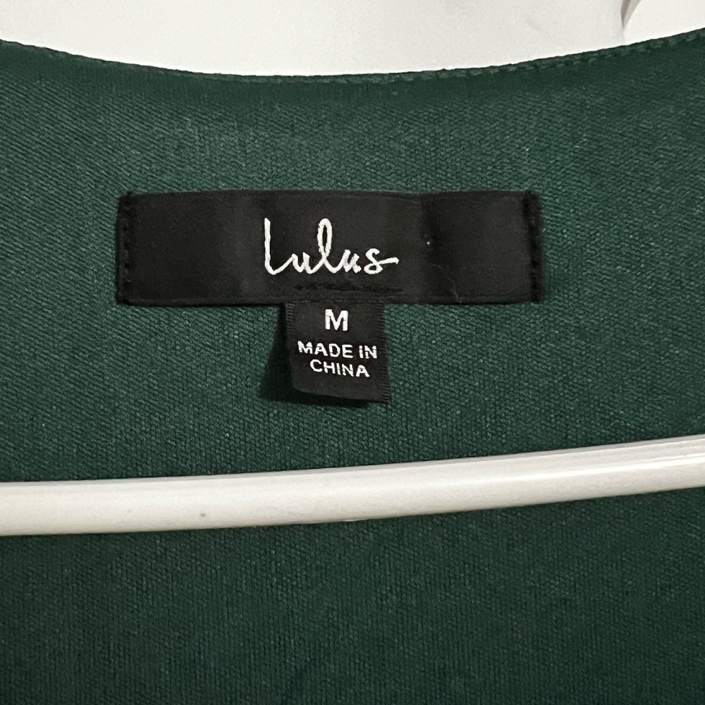 Lulus Emerald Green Long Sleeve Wrap Maxi Dress | Medium - Picture 4 of 4